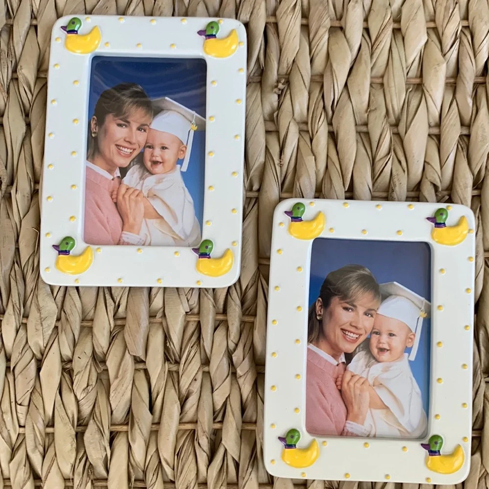2 Ceramic  Duck Theme Picture Photo  Photograph Frame